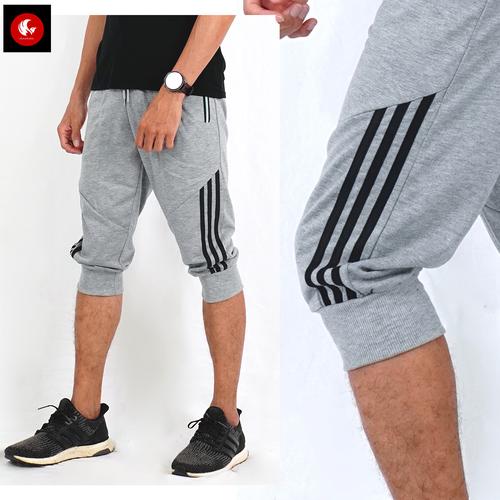 Foto Produk Okechuku STEVE Celana Pendek Lari Pria Celana Pendek Pria Santai Cowok - Abu Muda, XL to XXL dari Okechuku