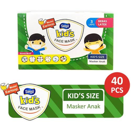 Foto Produk SENSI KIDS FACE MASK / MASKER SENSI ANAK ( HARGA PER BOX ) dari TokoTensi