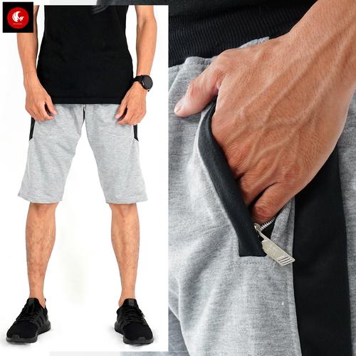 Foto Produk Okechuku Scott M-XXL Celana Pendek Pria Celana Pendek Santai Shortpant - Abu muda, M to L dari Okechuku