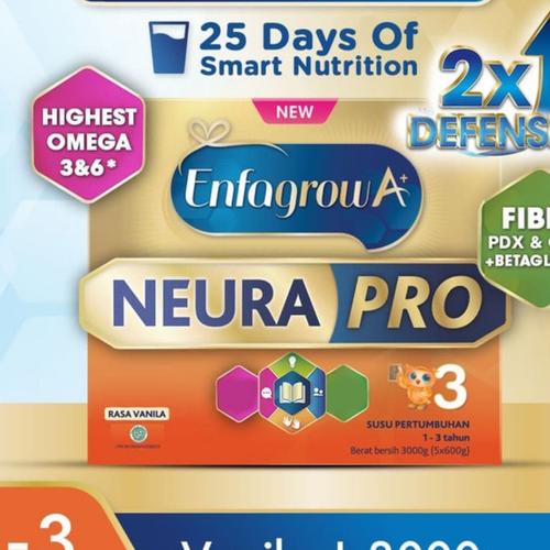 Foto Produk enfagrow 3 3000 gr gram vanilla / enfagrow 3 3000gr vanila dari Small 2 Big Fashion
