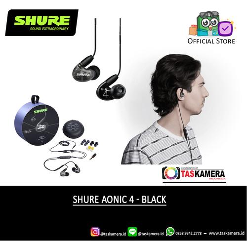 Foto Produk SHURE Aonic 4 Sound Isolating Earphone - Earphone SHURE Aonic 4 - Black dari taskamera-id