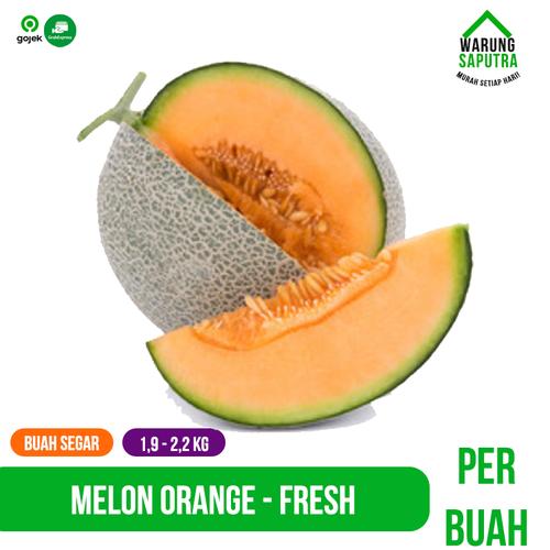 Jual Buah Melon Merah / Orange / Cantaloupe Manis Segar per Buah Kota