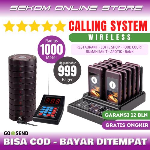 Foto Produk Wireless Calling System - Restaurant Pager KOLMI 68G-10 *Harga Promo dari SEKOM ONLINE STORE