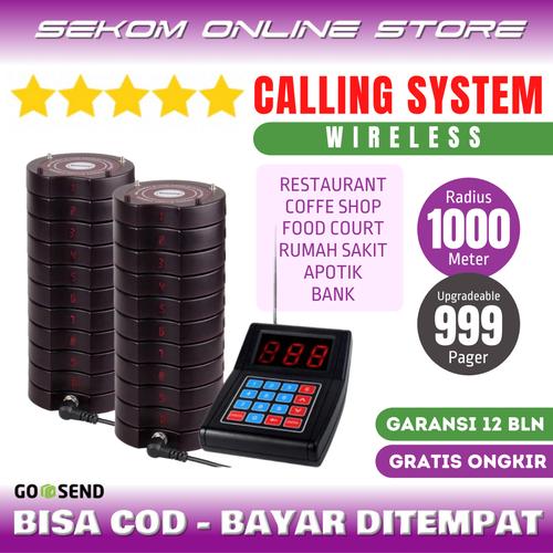 Foto Produk Wireless Calling System Restaurant Pager KOLMI 668-2 *Harga Promo dari SEKOM ONLINE STORE