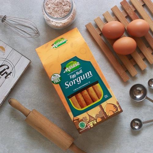 Foto Produk Snack Gluten Free - Egg Roll SORGUM (Dus) - Pawon Narasa dari Pawon Narasa