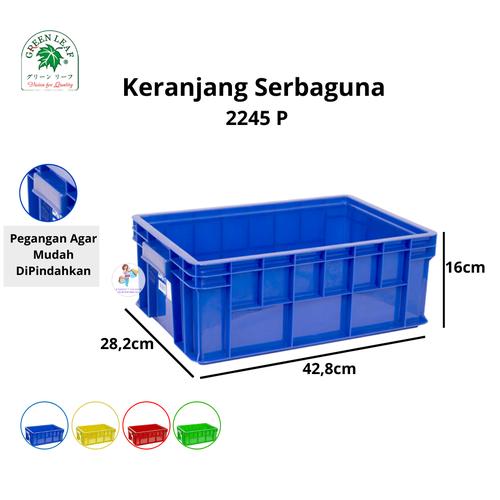 Foto Produk Green Leaf Container / Keranjang Industri 2245 P - Biru dari KimberlyOnShop