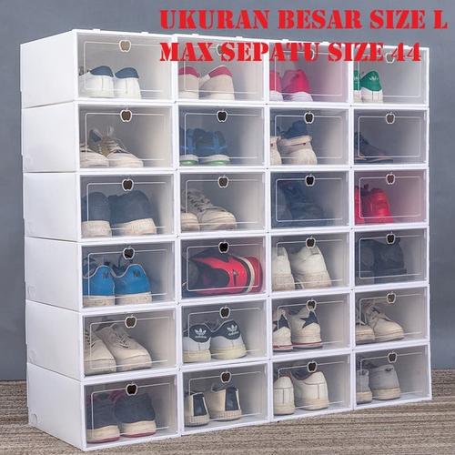 Foto Produk Kotak Sepatu Lipat / shoe box / kotak sepatu - Pink-Pink dari BMBA