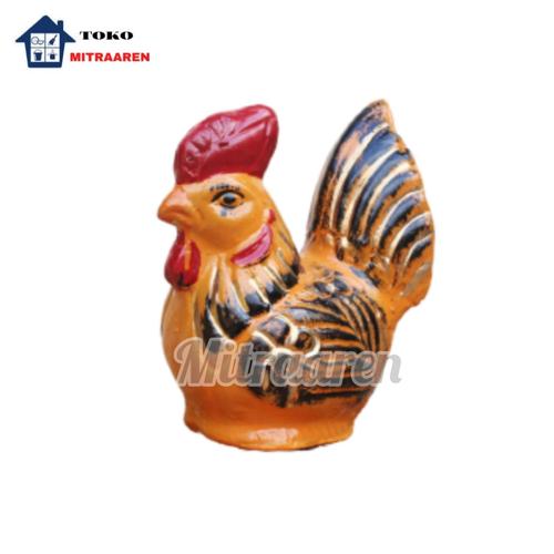 Jual Celengan Ayam Dari GerabahTanah Liat Ukuran Sedang Orange - Panda