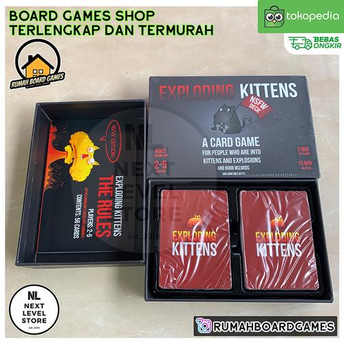 Foto Produk Exploding Kittens Board Games : ALL SERIES (ORI,NSFW,IMPLODING,ETC) - NSFW dari NEXT LEVEL STORE
