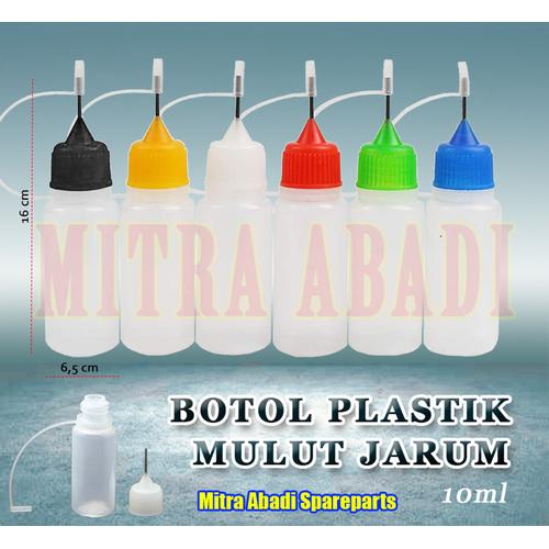 Gambar Botol Plastik Mulut Jarum 10 mL / 10 cc - Biru dari Mitra Abadi Spareparts Jakarta Barat Tokopedia