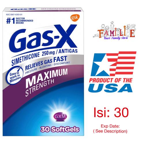 Jual GasX MAXIMUM Strength Relieves Gas FAST USA Origin Isi 10
