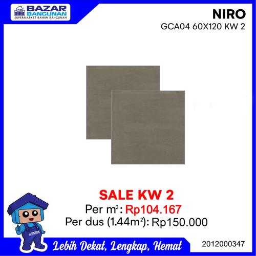 Foto Produk GRANITE GRANIT TILE LANTAI KAMAR MANDI KASAR NIRO GCA04 60X120 1.44M dari Bazar Bangunan