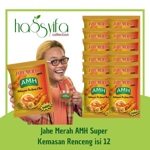 Foto Produk AMH Jahe Merah Amanah Super Habbatussauda RENCENG ( 12 Sachet ) dari Hassyifa collection