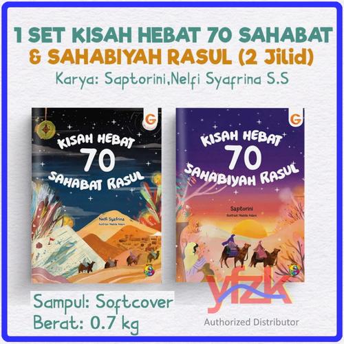 Foto Produk Buku Anak Kisah Hebat 70 Sahabat dan Sahabiyah Rasul 1 SET dari Yafazaka
