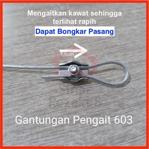 Foto Produk Gantungan Pengait 603 / Klem Kawat Seling Sling Baja Kuku Macan dari Sinar Rezeki 8