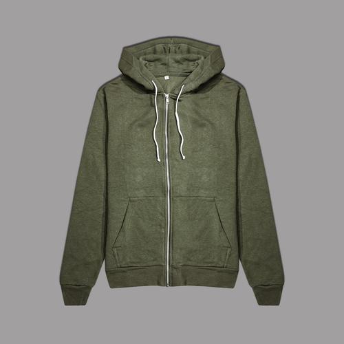 khaki green fleece