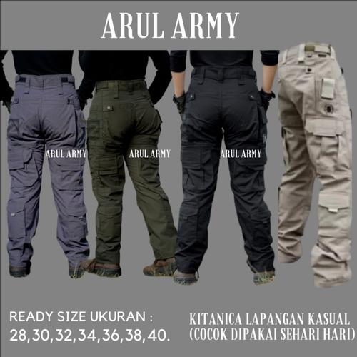 Foto Produk Celana Kitanica / Celana panjang pria / Celana Cargo / Celana Lapangan - Krem, 28 dari Arul army