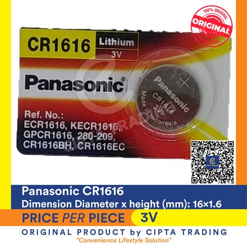 Foto Produk Button Cell - Panasonic - CR1616 dari Cipta Trading