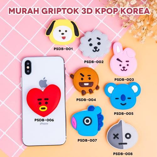 Foto Produk (MURAH) KPOP KOREA - Griptok 3D/ Phone Holder PVC/ Phone Grip - PSDB-003 dari Kelontong Unik