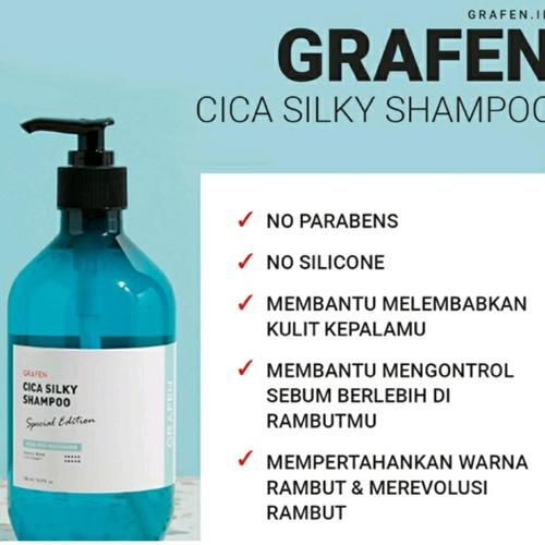 Foto Produk grafen cica silky shampoo 500ml ready - 500ml dari Kikykoo
