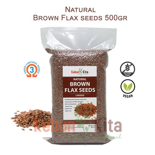 Foto Produk Flaxseed Brown 500gr ( Flax seed Coklat) dari Kebun Kita