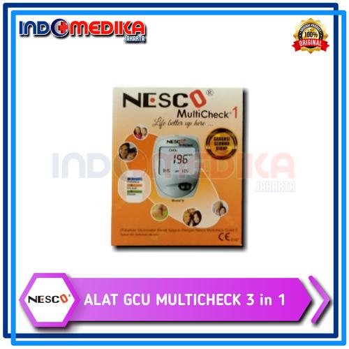 Foto Produk Alat Nesco Multicheck 3In1 GCU Tes Gula Darah, Kolesterol & Asam Urat dari INDOMEDIKA JAKARTA