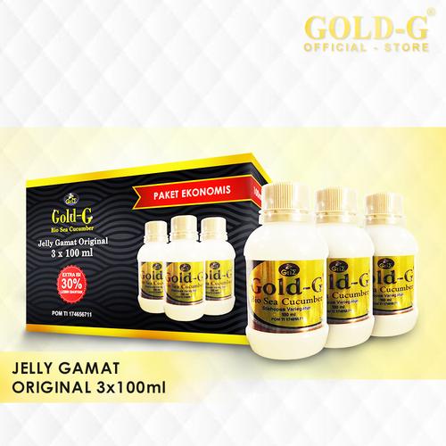 Foto Produk Jelly Gamat Gold G Bio Sea Cucumber 100ml X 3pcs dari Gold-G Official