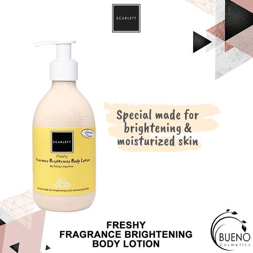Foto Produk SCARLETT SCARLET FRESHY FRAGRANCE HAND AND BODY WHITENING LOTION ORIG dari Bueno Cosmetics