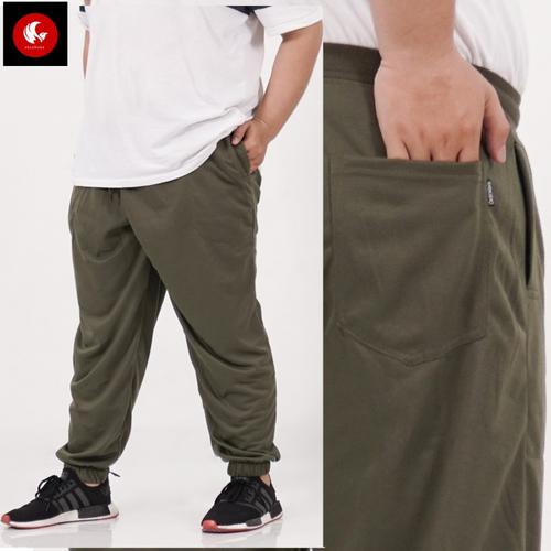 Foto Produk FELIX JUMBO Joger / Celana Jogger Training Olahraga Big Size Okechuku - Hijau, XXXL dari Okechuku