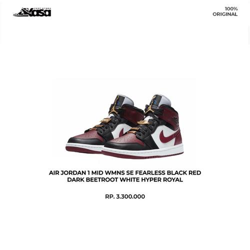 Jual AIR JORDAN 1 MID WMNS SE 'FEARLESS 