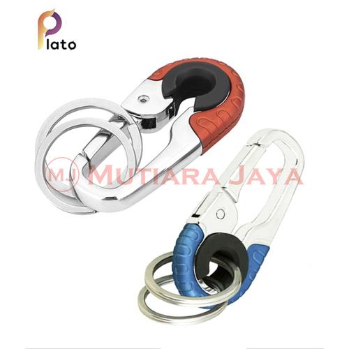 Foto Produk PLATO Gantungan Kunci Motor Mobil 2 Ring Keychain High quality - Biru dari TB.Mutiara Jaya
