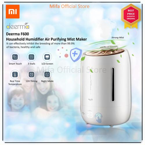 Foto Produk Deerma 5L Air Humidifier Ultrasonic F600 F 600 Pelembab Ruangan - Putih dari MiFa Official Store