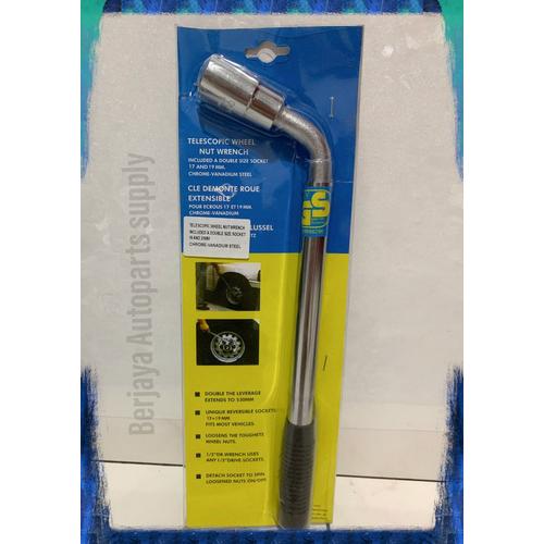 Foto Produk KUNCI RODA L TARIK MOBIL 19 & 21Mm /TELESCOPIC WHEEL NUT WRENCH dari Berjaya Autoparts Supply