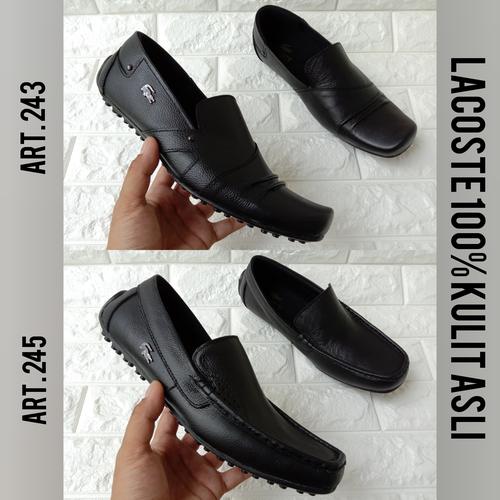 Foto Produk Sepatu Kulit Asli Lacoste Pantofel Pria Sepatu Kantor Formal Kulit dari aneka sepatu99