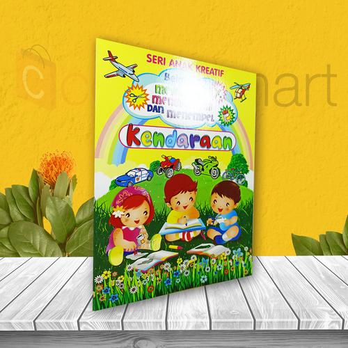 Foto Produk BUKU ANAK TK PAUD: BELAJAR MEWARNAI MENGGUNTING MENEMPEL KENDARAAN dari cerdas media