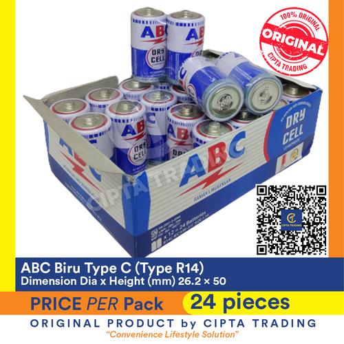 Foto Produk Battery - ABC Biru - Type C (1 Pack of 24 pieces) dari Cipta Trading
