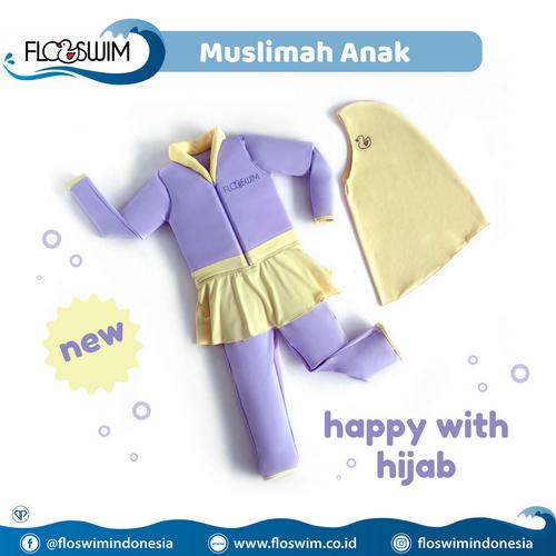 Foto Produk FloSwim Muslimah Anak M (3-5th) / GoSwim Cuddle Me Baju Renang Bisa M - Ungu dari Enilate