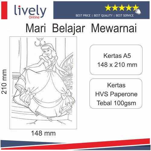 Jual Kertas Mewarnai Coloring Anak Gambar Karakter Kartun Cewek/Cowok ...