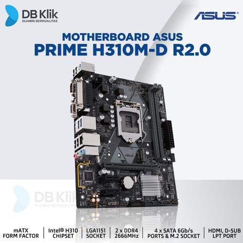 Foto Produk Motherboard Mainboard Asus Prime H310M-D R2.0 dari dbclick