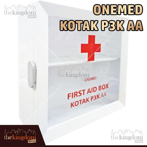 Foto Produk OneMed Kotak P3K AA Rak Dinding Gantung Obat First Aid Kit Hanger - Kotak P3K AA, Packing Plastik dari The Kingdom Shop