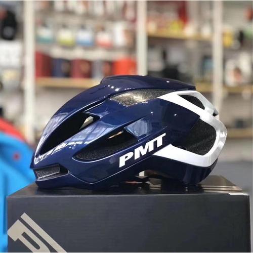Helm Sepeda PMT K-02 Glossy Blue White 