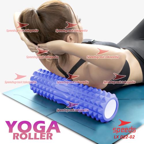 Gambar Yoga Roler Foam Roller Gym Fitness FLEXFIT Yoga Olahraga Pilates 022-2 - Biru dari Speeds Official Store Kota Surabaya Tokopedia