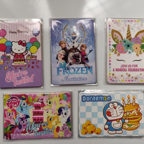 Foto Produk Undangan Ulang Tahun Karakter / Kartu Undangan Anak / Invitation Card dari Balloonia