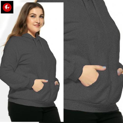 Foto Produk MIMI Sweater Hoodie Wanita BIG SIZE Fashion JUMBO Okechuku - Abu -abu Tua dari Okechuku