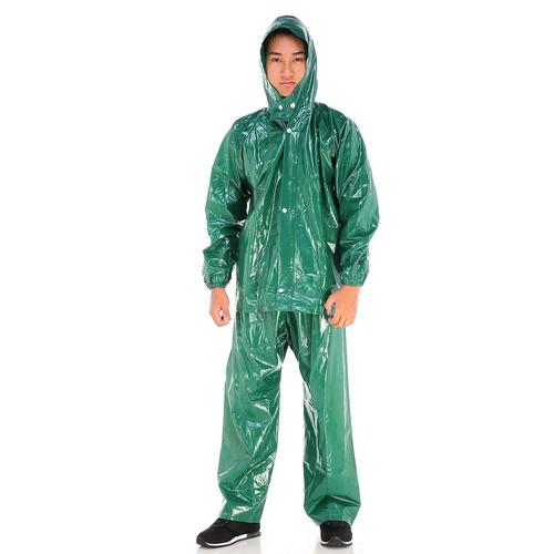 Foto Produk Jas Hujan Jaket Celana Plevia Opus XL 1812 Karet (TEBAL) High Quality - Hijau dari Langit Biru