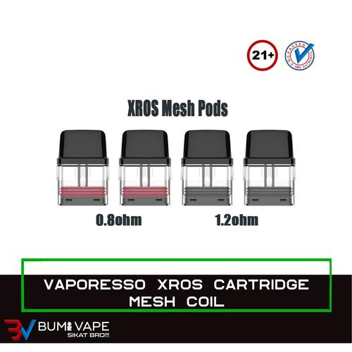 Gambar CARTRIDGE XROS AUTHENTIC REPLACEMENT - CATRIDGE MESH COIL ORIGINAL - 0.8 OHM dari bumivape Jakarta Utara Tokopedia