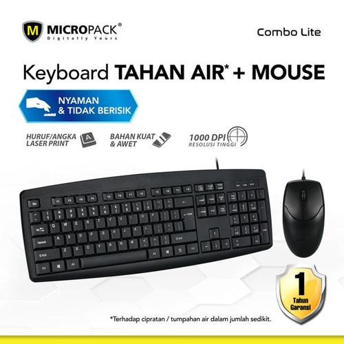 Jual Micropack Wired Classic Mouse Keyboard KM2003 Combo (KM 2003) USB