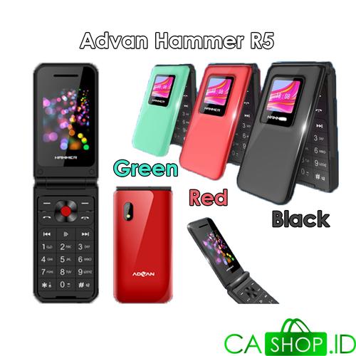 Foto Produk Advan Hammer R5 - HP Lipat / Flip Phone - New Original Garansi Resmi - Black dari CA Shop