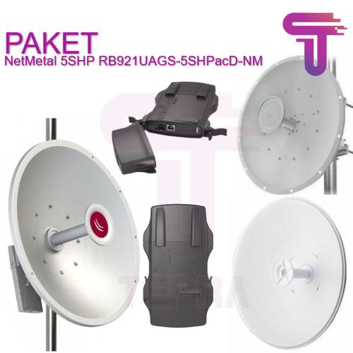 Jual Paket Mikrotik NetMetal RB921UAGS-5SHPacD-NM + mANT30 MTAD-5G-30D di Seller Cullen darrel