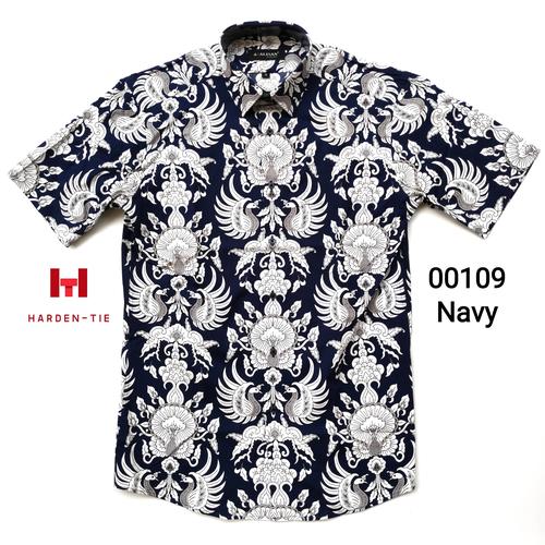 Foto Produk BATIK PENDEK ALISAN SLIMFIT 00109 - Navy, L dari harden
